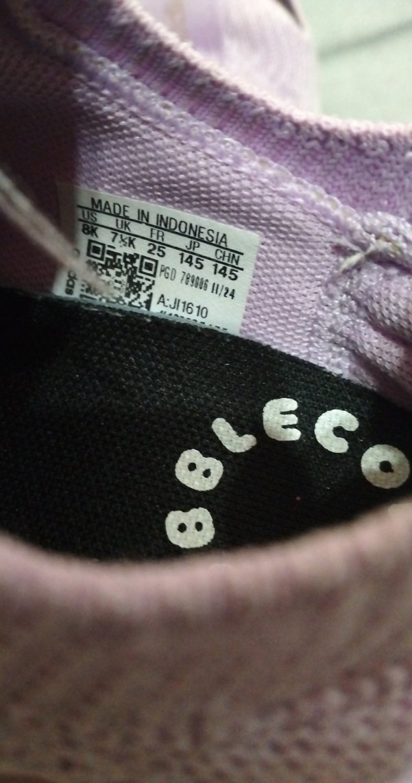 Kızlar için Mor Cırt Cırtlı Spor Ayakkabı - Görsel 3