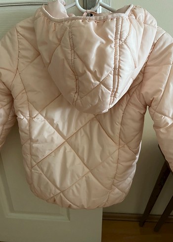 Pudra pembe çocuk mont - Görsel 3