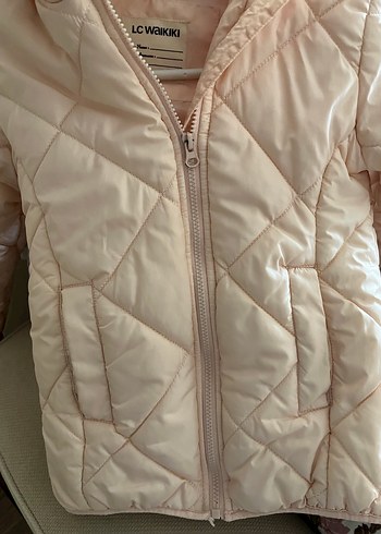 Pudra pembe çocuk mont - Görsel 4