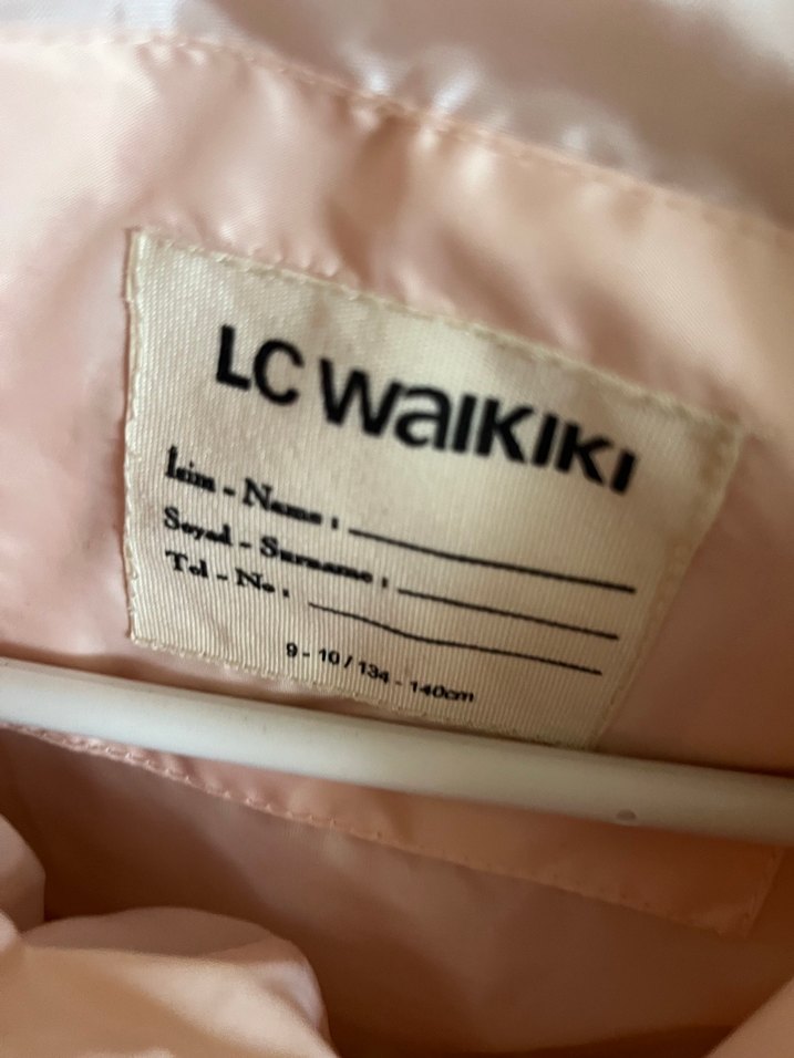 Pudra pembe çocuk mont - Görsel 2