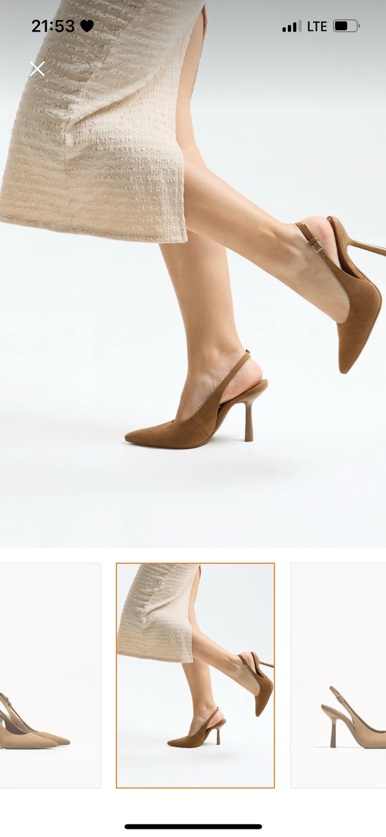 Bershka taba topuklu ayakkabı - Görsel 2