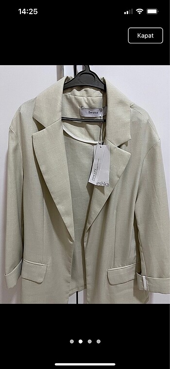 Zara Bershka taş renkli blazer