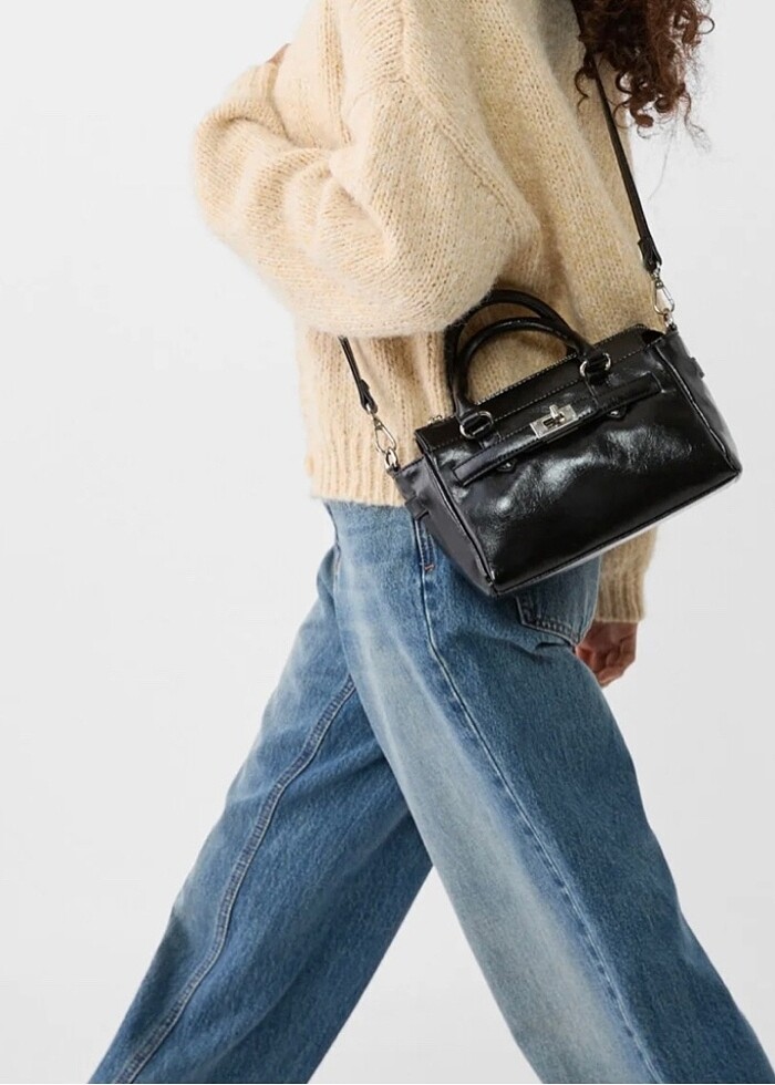 Stradivarius deri çanta - Görsel 2