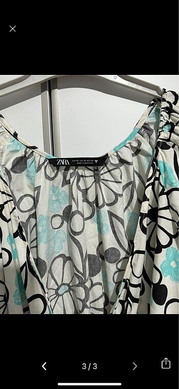 xs Beden Zara elbise