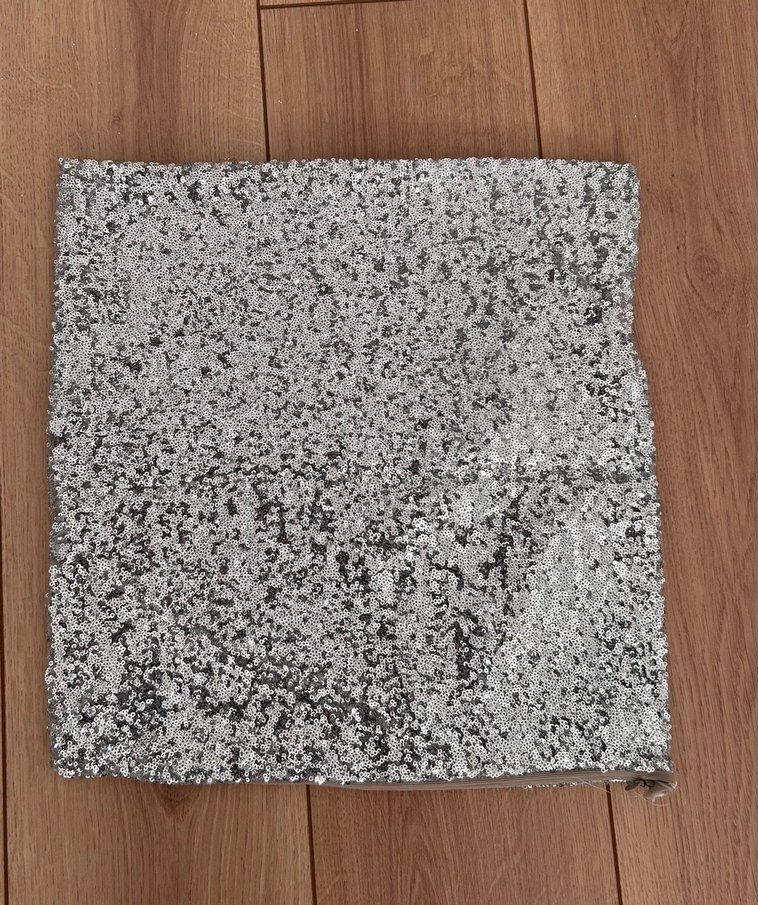 Gri Bohem Kanat Desenli  ve pul payetli Dekoratif kırlent Kılıfı - Görsel 2