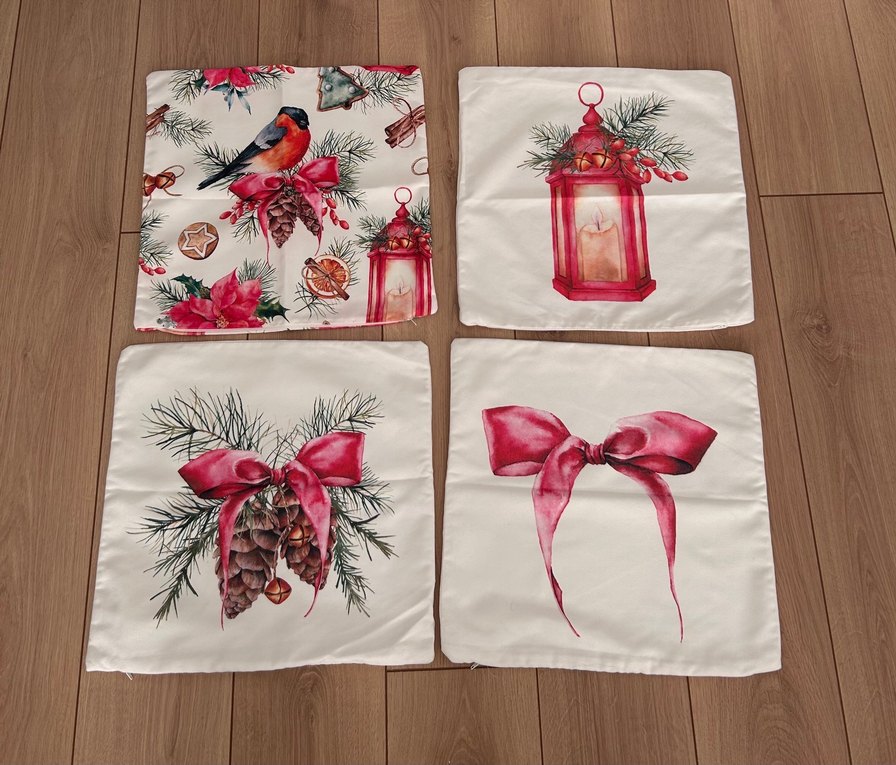 Yeni yıl konseptli 4 adet Yastık kılıfı - Görsel 3