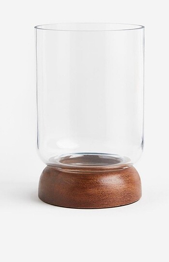 H&M Home Hm home ahşap tabanlı mumluk
