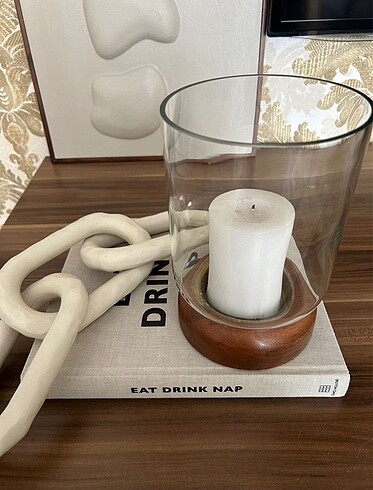  Beden Hm home ahşap tabanlı mumluk