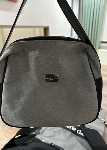 Gri Desensiz Bebek Çantası - Görsel 7