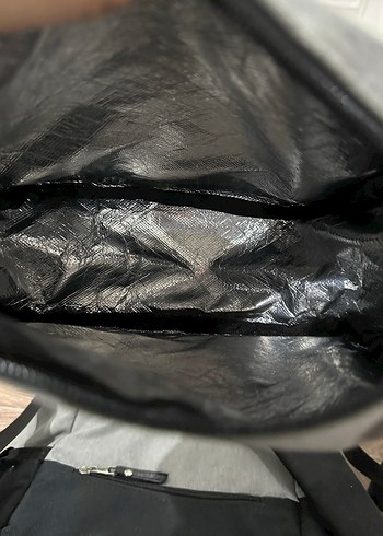 Gri Desensiz Bebek Çantası - Görsel 8