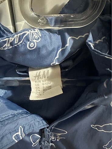 9-12 Ay Beden lacivert Renk H&M yağmurluk