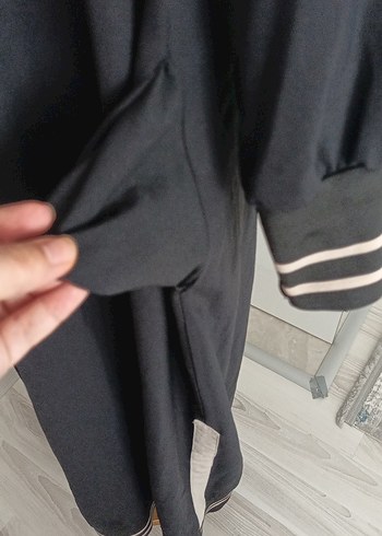 Siyah Salaş Uzun Kollu Uzun Elbise - Görsel 6