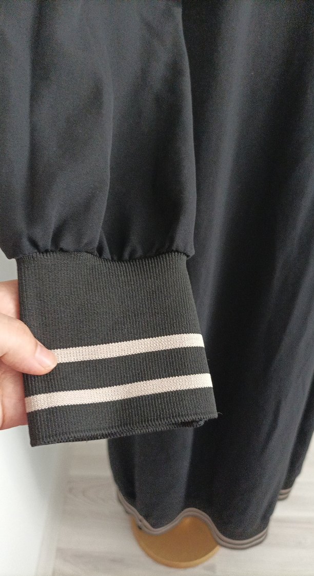 Siyah Salaş Uzun Kollu Uzun Elbise - Görsel 2