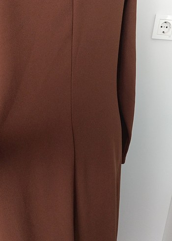 Diger Kadın Kahverengi Uzun Salaş Elbise - Görsel 6