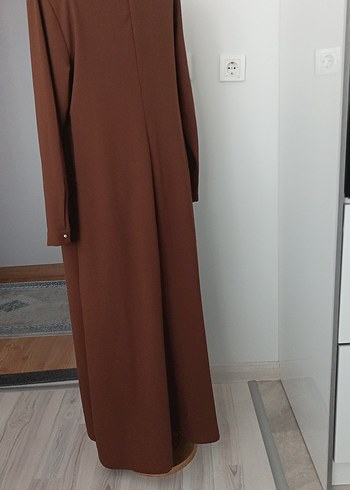 Diger Kadın Kahverengi Uzun Salaş Elbise - Görsel 5