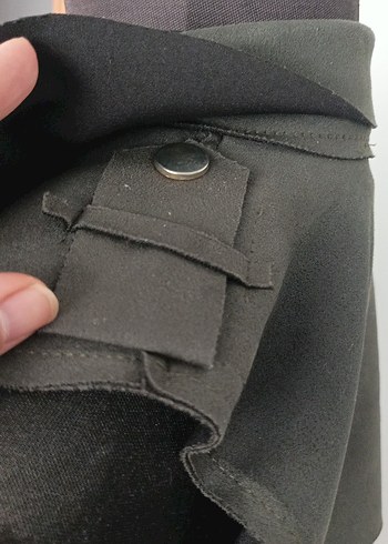 yeşili Süet Kemerli kolsuz Trençkot - Görsel 6