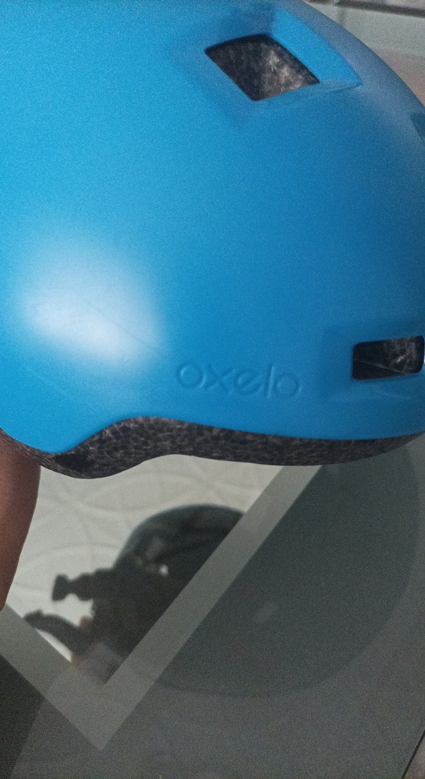 Mavi Minimalist Motosiklet Kaskı - Görsel 5