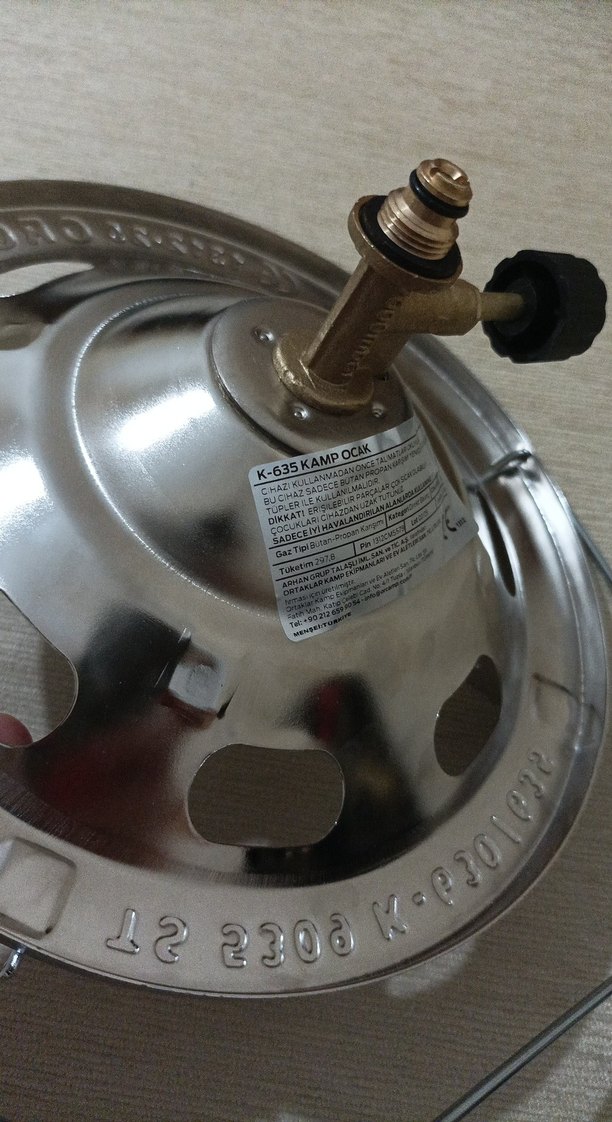Orgaz Turbo Kamp Ocak K635 Gri - Görsel 3
