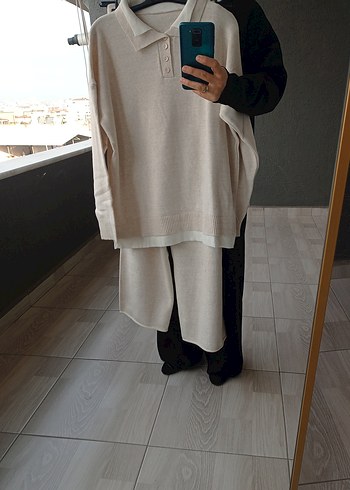 Siyah Rahat Kesim triko takım - Görsel 2