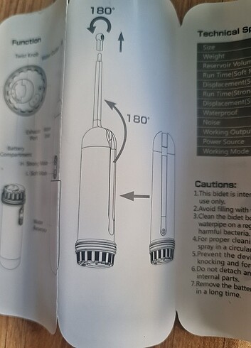 Handy Care Bidet - Taşınabilir Taharet Musluğu (Beyaz) - Görsel 7