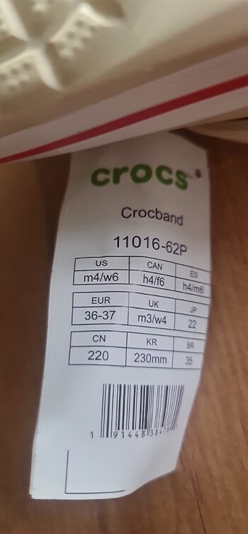 Crocs Crocband Unisex Bej Terlik 11016-62P (36 - 37) - Görsel 7