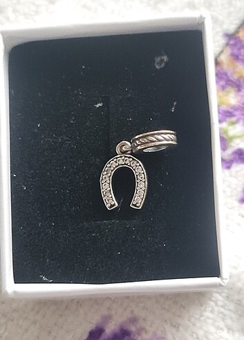 Diğer 925 Ayar Gümüş Sallantılı At Nalı Charm