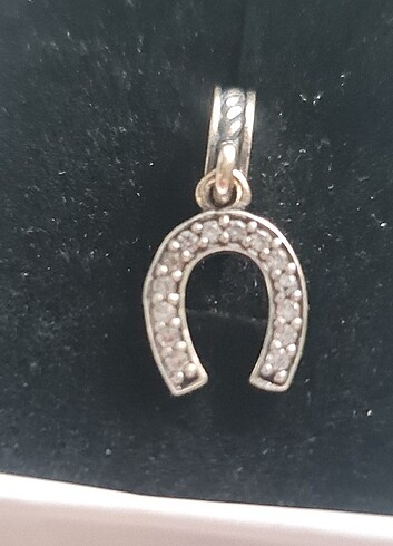 925 Ayar Gümüş Sallantılı At Nalı Charm - Görsel 5