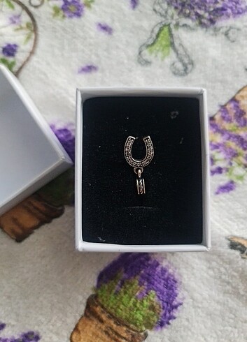 925 Ayar Gümüş Sallantılı At Nalı Charm - Görsel 7