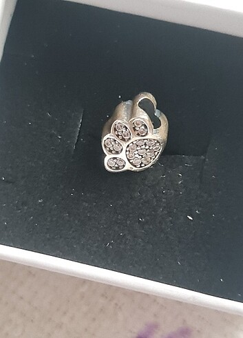 925 Ayar Gümüş Zirkon Taşlı Pati Dostu Charm - Görsel 6