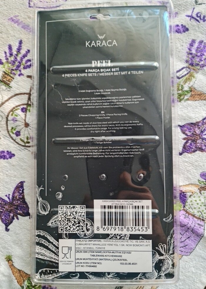 Karaca Red Peel 4 Parça Bıçak Seti - Görsel 3