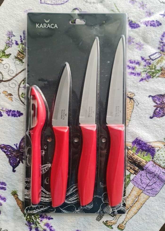 Karaca Red Peel 4 Parça Bıçak Seti - Görsel 4