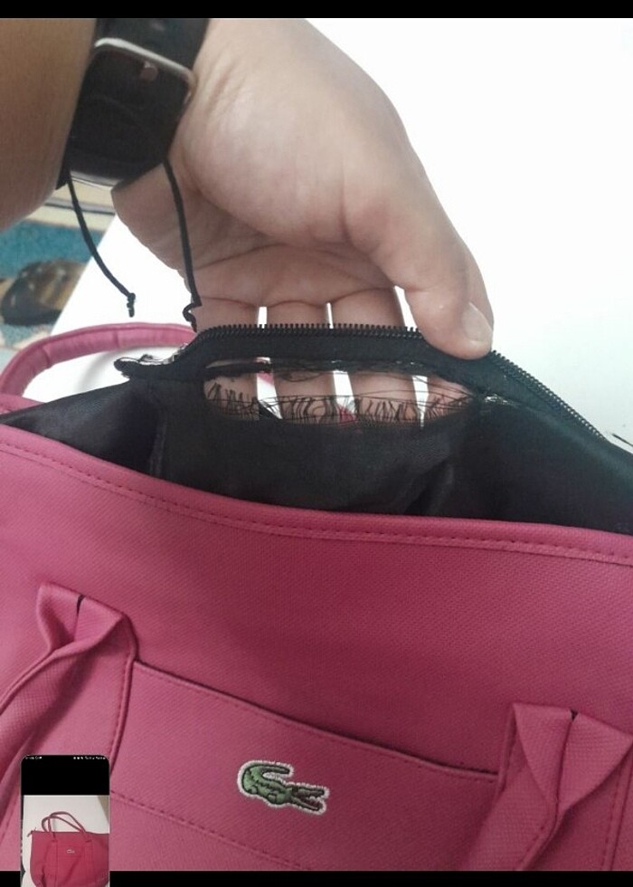 Pembe kol çantası  - Görsel 2