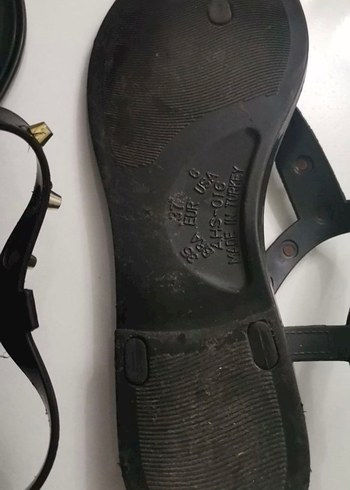 Siyah Tokalı taşlı İnce Topuklu Kadın Sandalet - Görsel 2