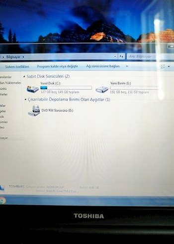 Beden Renk Toshiba Laptop