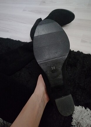 38 Beden siyah Renk Streç siyah çorap çizme