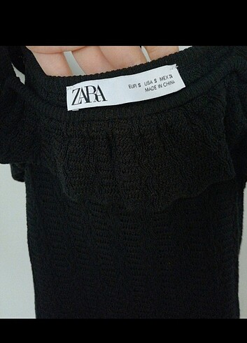 s Beden siyah Renk Zara crop