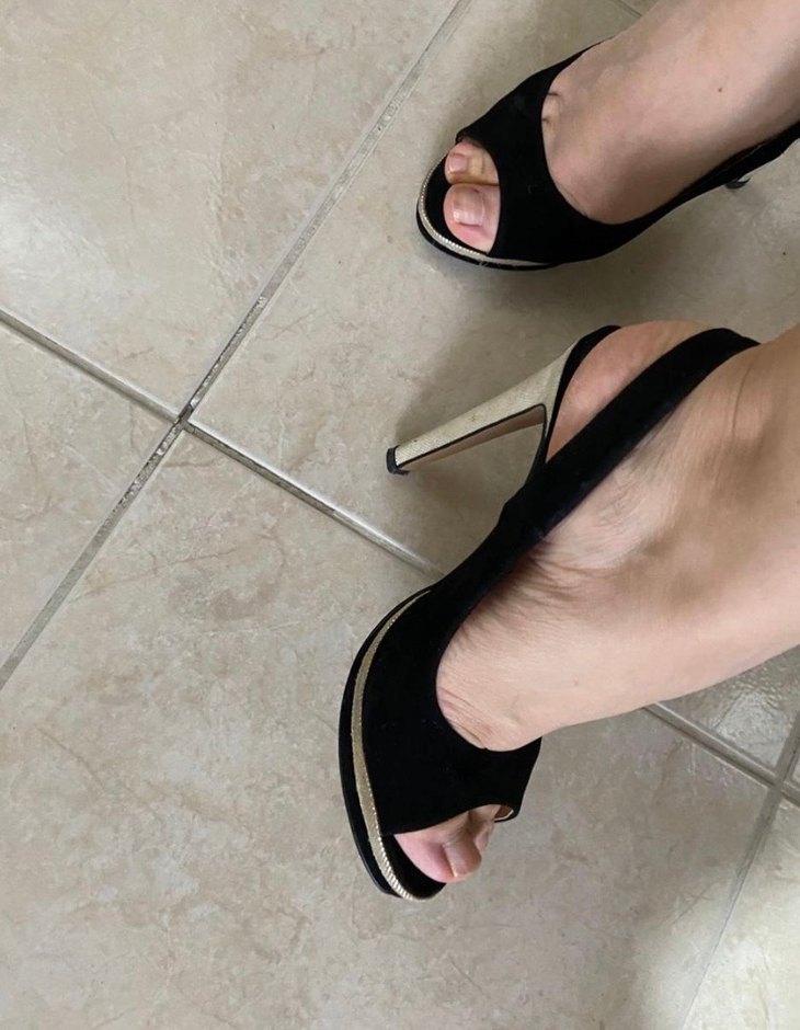 Siyah Platformlu Topuklu Kadın Ayakkabı - Görsel 3