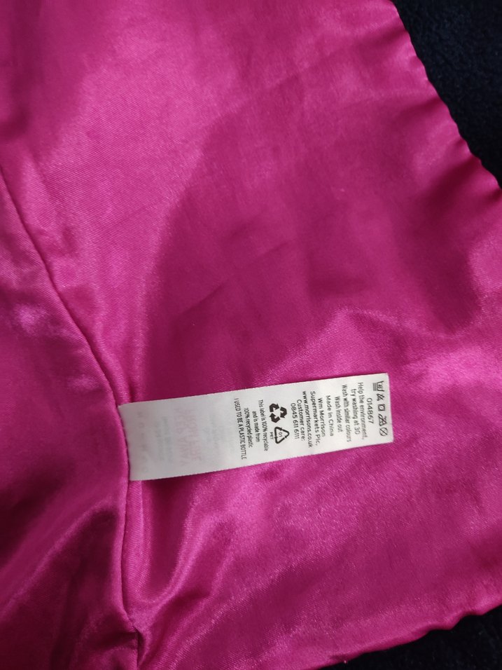 Kız Çocuk Lacivert Nakışlı Düğmeli kaban - Görsel 3