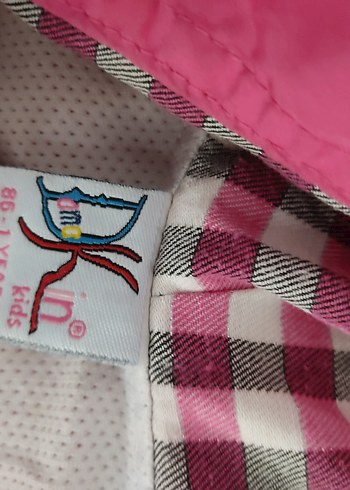 Nakışlı Kapüşonlu Kız Çocuk Pembe Mont - Görsel 2