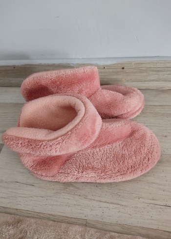Kız Çocuk Pembe Peluş Ev Terliği - Görsel 4