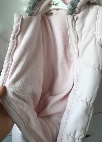 Kız Bebek Beyaz Kürklü Tulum - Görsel 2