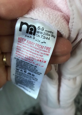 Kız Bebek Beyaz Kürklü Tulum - Görsel 5