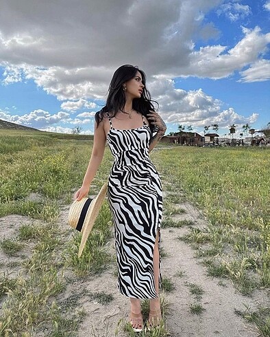 Zebra model elbise