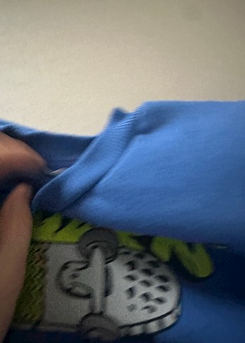 Erkek Çocuk Renkli Baskılı Mavi takım - Görsel 3