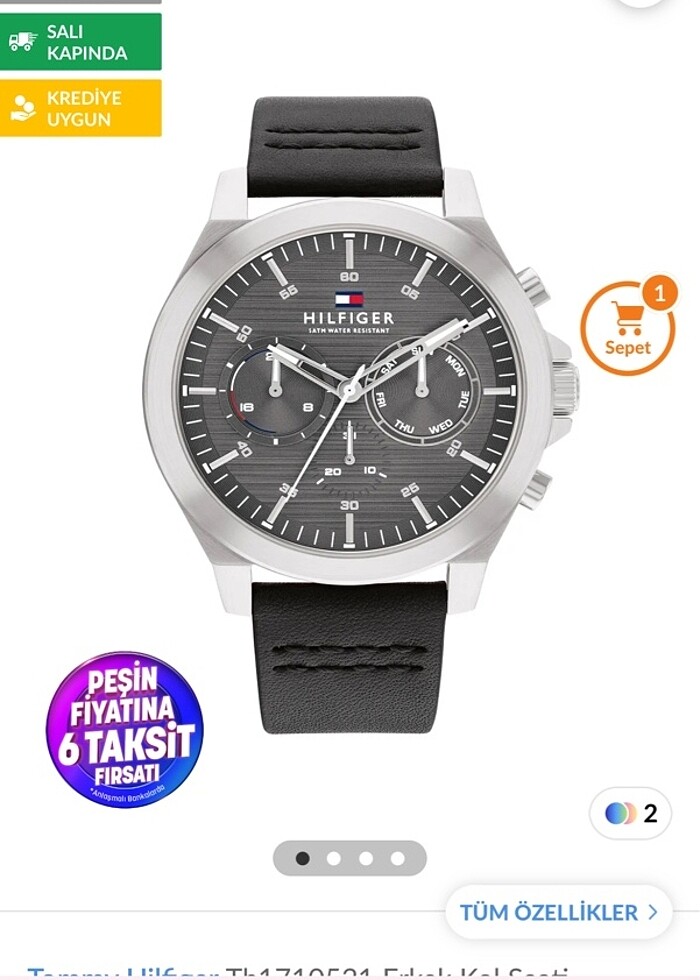 Tommy hilfiger erkek saat - Görsel 2