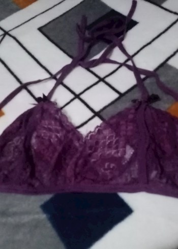 Diğer Mor Dantel Goth Bralet
