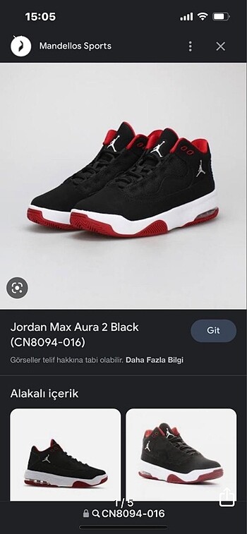 Nike jordan ayakkabı