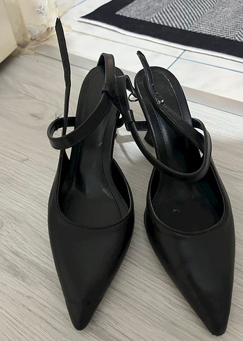Bambi Siyah Stiletto Topuklu Klasik Goth Kadın Ayakkabı