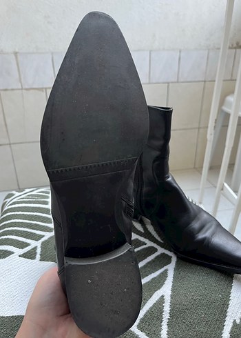 37,5 Beden siyah Renk Siyah Deri Stiletto Topuklu Gotik Bot