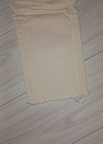 34 Beden camel Renk Kadriye Baştürk Bej Regular Fit Kot Pantolon
